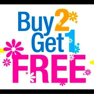 Buy 2 Get 1 Free Sale Equal
